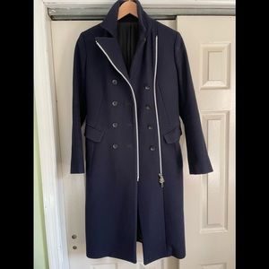 Rare size 0 sample Rag & Bone coat Navy